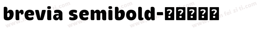 brevia semibold字体转换
